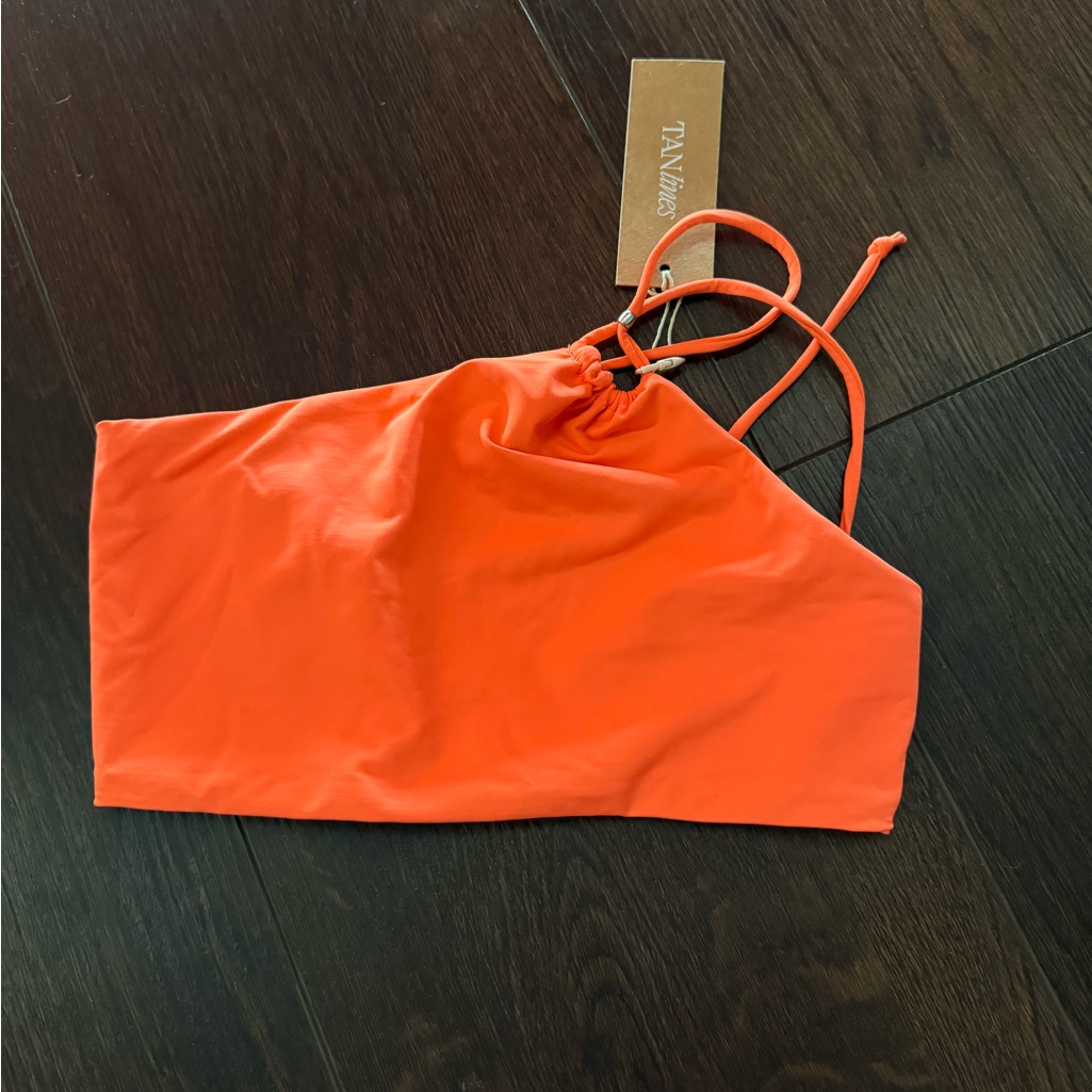 Tan Lines By Sivan Ayla Bright Orange Bikini